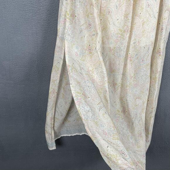 Zara Dress Womens Small Ivory Boho Crochet Halter Maxi Paisley Floral Summer NWT - Picture 4 of 16